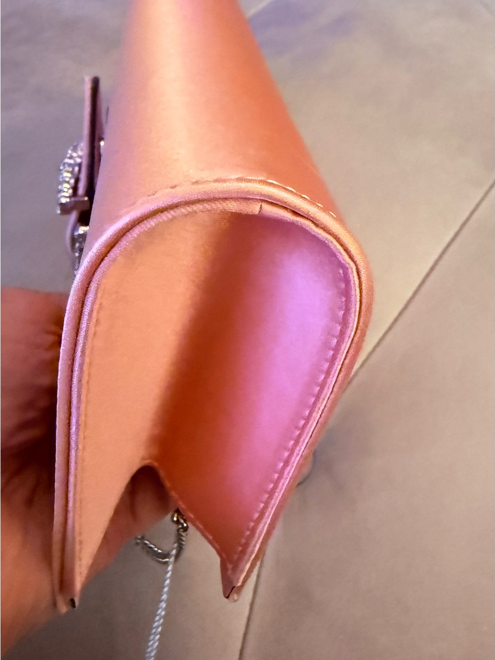 NWT Jimmy Choo Cheri Satin Clutch - Picture 4 of 8
